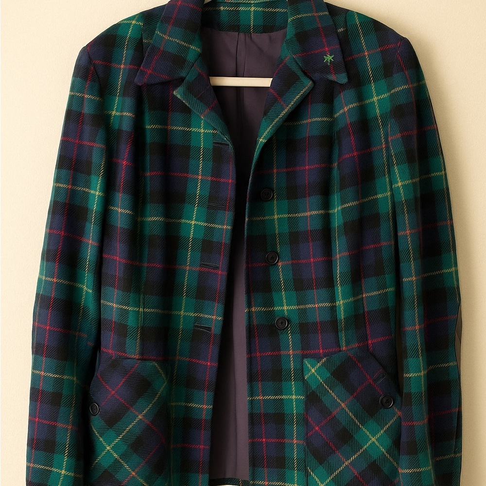 Peck & Peck Multicolor Plaid Blazer
